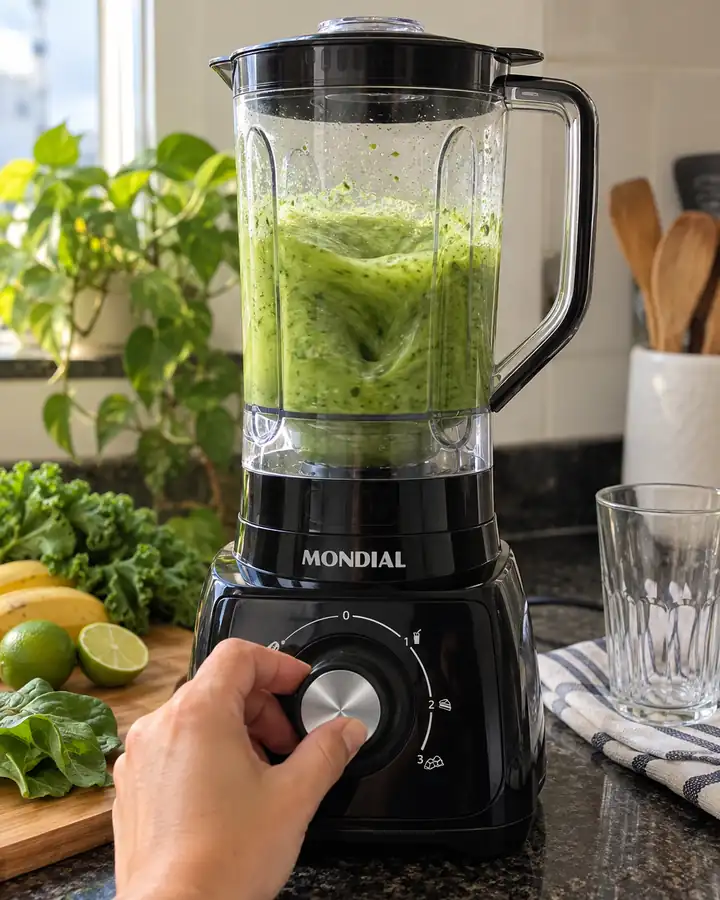 Foto do cliente usando o liquidificador Mondial